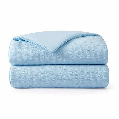 Peace Nest Reversible Seersucker Cooling Blanket