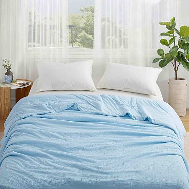 Peace Nest Reversible Seersucker Cooling Blanket