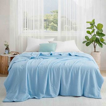 Peace Nest Reversible Seersucker Cooling Blanket
