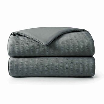 Peace Nest Reversible Seersucker Cooling Blanket