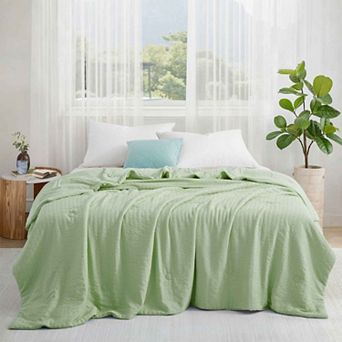Peace Nest Reversible Seersucker Cooling Blanket