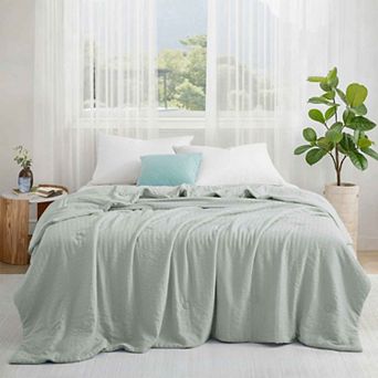 Peace Nest Reversible Seersucker Cooling Blanket