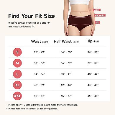 Carer 2-Pack Period Underwear Seamless Absorbency Leaks Protection Briefs Combine 50ml and 100ml