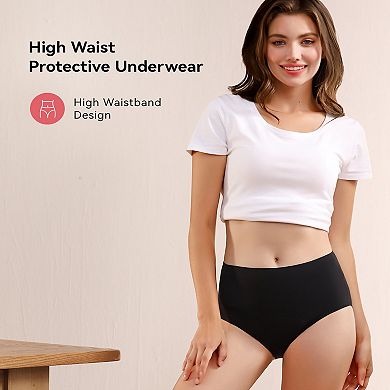 Carer 2-Pack Period Underwear Seamless Absorbency Leaks Protection Briefs Combine 50ml and 100ml
