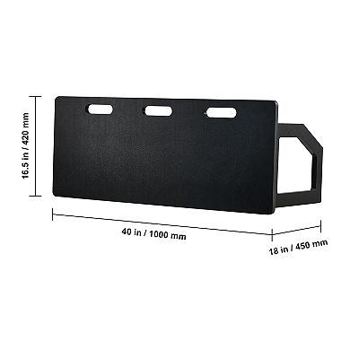 Soccer Rebounder Board 40 x 16 Inch Portable HDPE Foldable 2 Angle Training Equipment