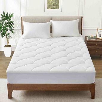 Peace Nest Cooling Nylon-Spandex Quilted Waterproof Mattress Pad Soft, Breathable & Secure Fit