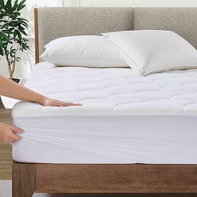 Peace Nest Cooling Nylon-Spandex Quilted Waterproof Mattress Pad Soft, Breathable & Secure Fit