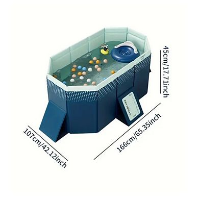 1.6m Non-Inflatable PVC Folding Pool, Summer Cooling Pool
