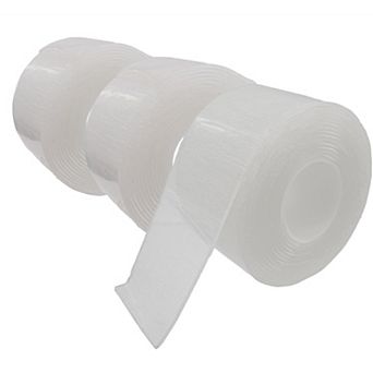 Nano Gel Mounting Tape Double Sided Mesh Reinforced- Washable Reusable Heavy Duty, 3 Pack