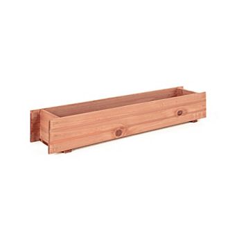 Wooden Raised Garden Bed Planter Box for Yard Window Patio