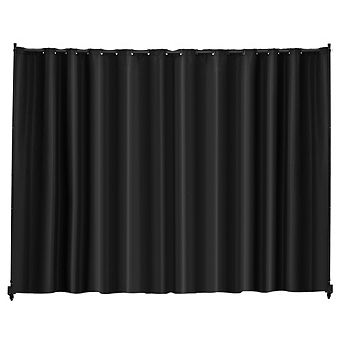 Portable Room Divider Privacy Screen With Wheels Freestanding Panel