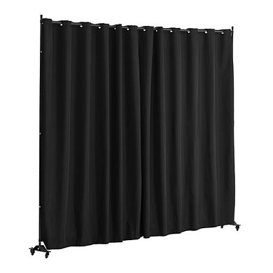 Portable Room Divider Privacy Screen With Wheels Freestanding Panel