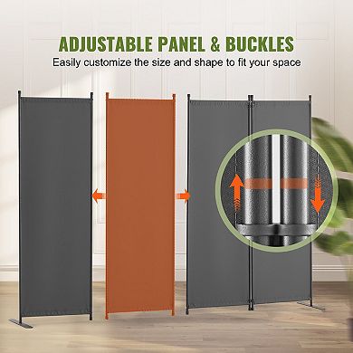 Portable Room Divider Privacy Screen With Wheels Freestanding Panel