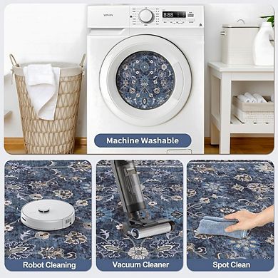 Area Rug Washable, Non-Slip, Soft