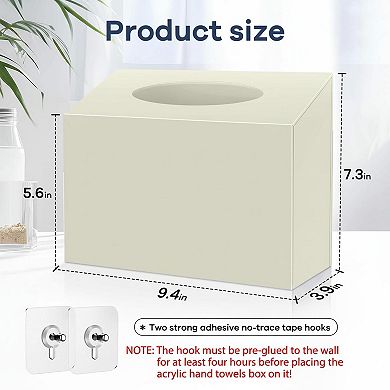 Wall Mounted Disposable Hand Towel Holder Waterproof Magnetic Switch for Bathroom Car Office