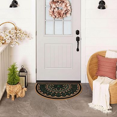Swirl Style All Weather Outdoor Door Mat Grooved Surface Extra Grip Low Profile Easy Care