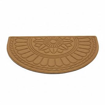 Swirl Style All Weather Outdoor Door Mat Grooved Surface Extra Grip Low Profile Easy Care