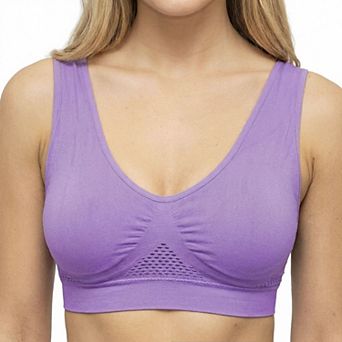 Wireless Sports Bra - Breathable Mesh, Seamless Removable Pads for Everyday Wear