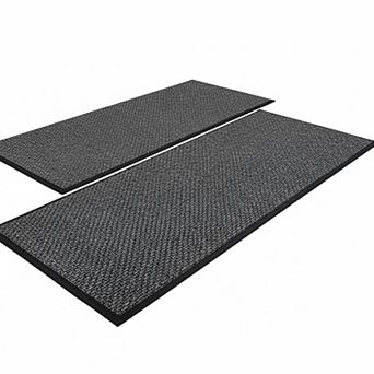 Kitchen Rugs Set of 2 Non Skid Washable Absorbent Runner for Front Sink Floor