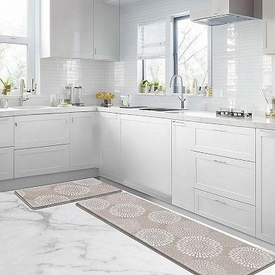 Kitchen Mats Floor Cushioned Anti Fatigue Waterproof Non Slip Rugs Set Washable PVC