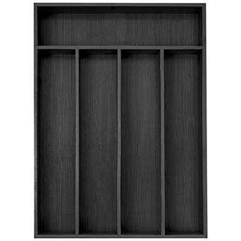 Acacia Wood Silverware Organizer 5 Slots Kitchen Drawer Utensil Holder Cutlery Tray