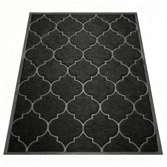 Door Mat 46x35 Inch Non-Slip PVC Waterproof Easy Clean Indoor Outdoor Entrance Garage High Traffic