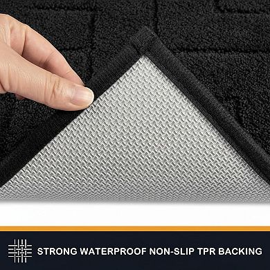 Dirt Trapping Non-Slip Machine Washable Entry Mat Super Absorbent Low Profile Pet Friendly Indoor