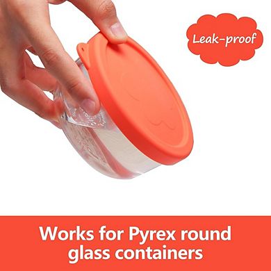 Silicone Storage Lid Set, 4-Pack, Microwave, Dishwasher & Freezer Safe