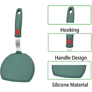 Silicone Pancake Spatula Turner, Heat Resistant Cooking & Baking Utensil