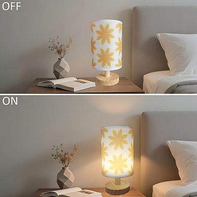Small Bedside Table Lamp with 3 Brightness Levels and Inline Control