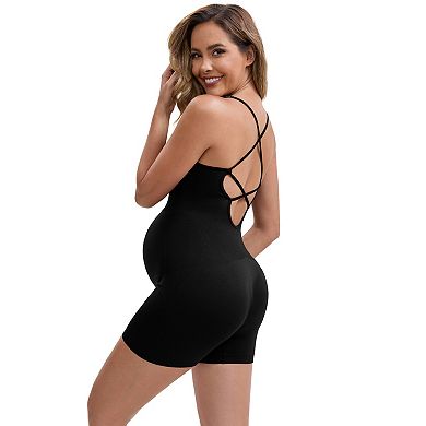 3 Packs Women's Push Up Tummy Control Hip-Lifting Shapewear U-Neck Cross Back Maternity Bodysuits