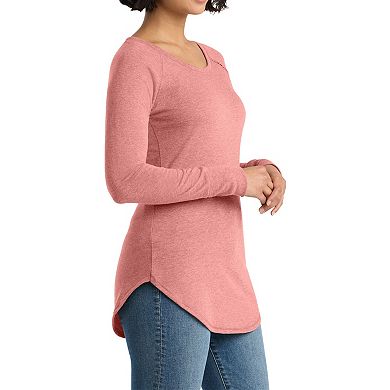 Women's Perfect Tri Comfortable Long Sleeve Tunic T-shirt for Everyday Wear