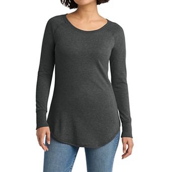 Women's Perfect Tri Comfortable Long Sleeve Tunic T-shirt for Everyday Wear