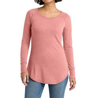 Women's Perfect Tri Comfortable Long Sleeve Tunic T-shirt for Everyday Wear