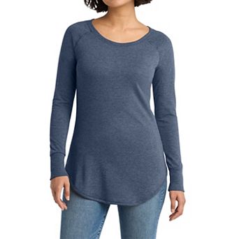 Women's Perfect Tri Comfortable Long Sleeve Tunic T-shirt for Everyday Wear