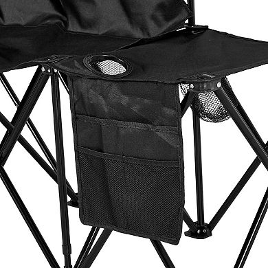 YIORTWO Portable Folding Bench 6 Seat Soccer Bench with Sunshade