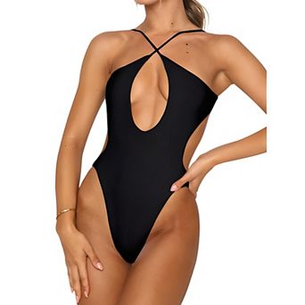 Halter Neck One Piece Swimwear