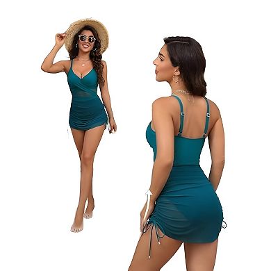 Full Coverage Mesh One Piece Swimsuit