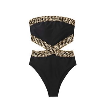 Stitch Detail One Piece Swimwear