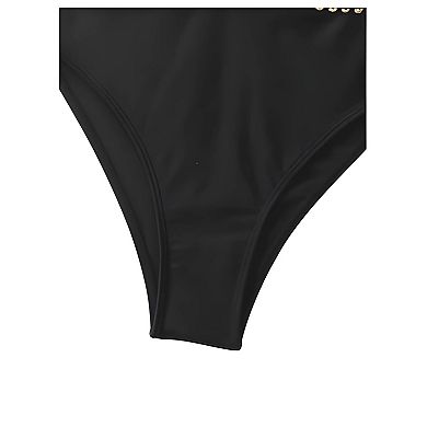 Stitch Detail One Piece Swimwear