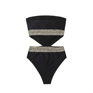 Stitch Detail One Piece Swimwear