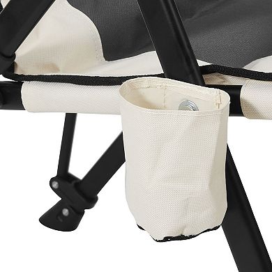 YIORTWO Folding Camping Chair with 3 Reclining Positions High Back