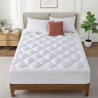 Peace Nest Diamond Quilted Ergonomic Mattress Pad Soft, Supportive, and Breathable