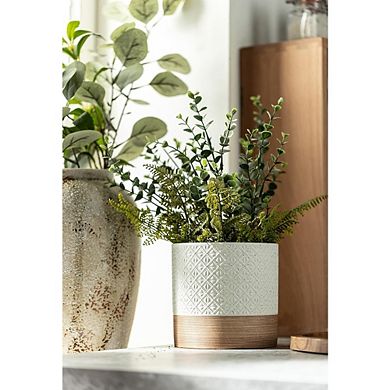 Stackable Ceramic Kitchen Canister with Lid, Coffee Storage Jar