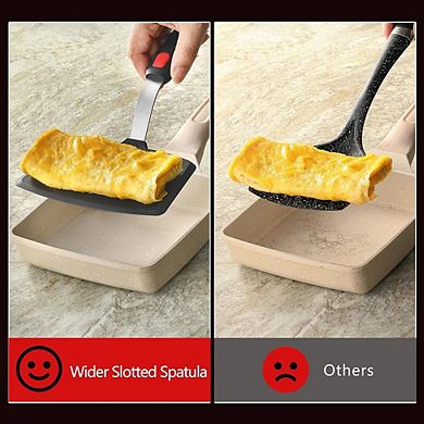 Silicone Wide Spatula, Heat-Resistant, Flexible for Nonstick Cooking