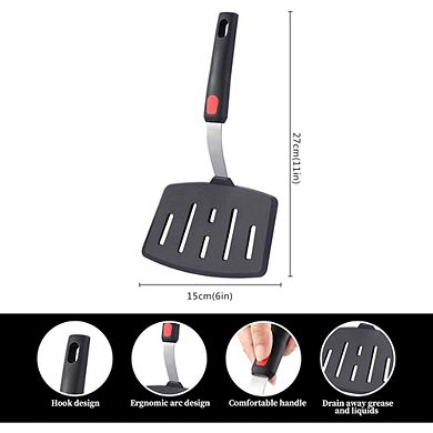 Silicone Wide Spatula, Heat-Resistant, Flexible for Nonstick Cooking
