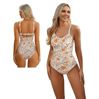 Ruched Tummy Control Bathing Suit