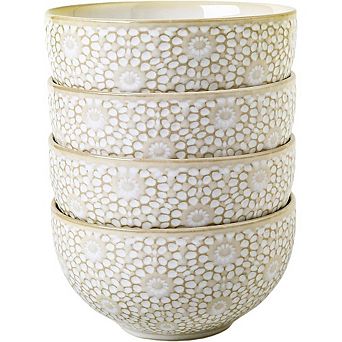 Soup & Cereal Bowls Set Durable Ceramic, Microwave & Dishwasher Safe