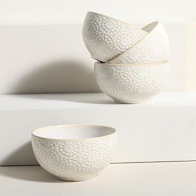 Soup & Cereal Bowls Set Durable Ceramic, Microwave & Dishwasher Safe