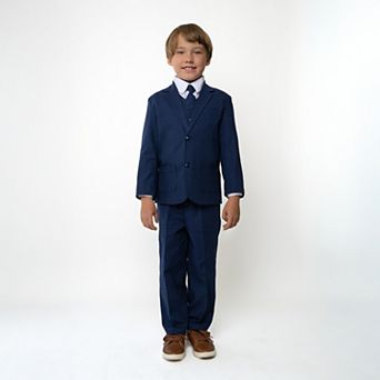 Boys 6-20 Leo Linen 5 pc Suit